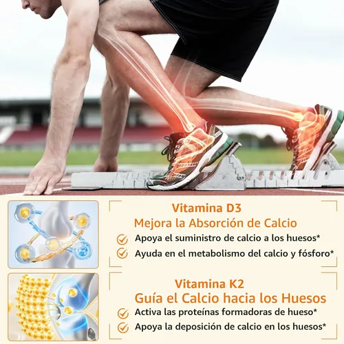 Vista 8 de Vitamina D3 K2 con aceite de coco, Vitamina vegana D3 y Mk7 Vitamina K2 para apoyo óseo e inmunológico, 120 cápsulas blandas