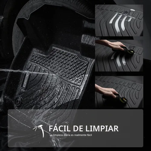 Vista 6 de KELCSEECS® Tapetes personalizados para piso y maletero, protección contra todo tipo de clima, hechos de elastómero termoplástico, juego completo
