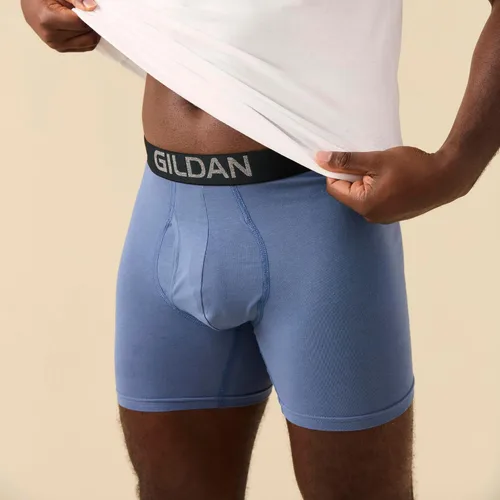 Vista 6 de Gildan - Calzoncillos tipo bóxer elásticos de algodón para hombre, paquete múltiple