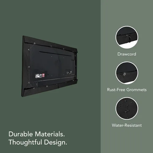 Vista 6 de Covermates Funda clásica para TV al aire libre – Se adapta a televisores de Vinilo clásico negro