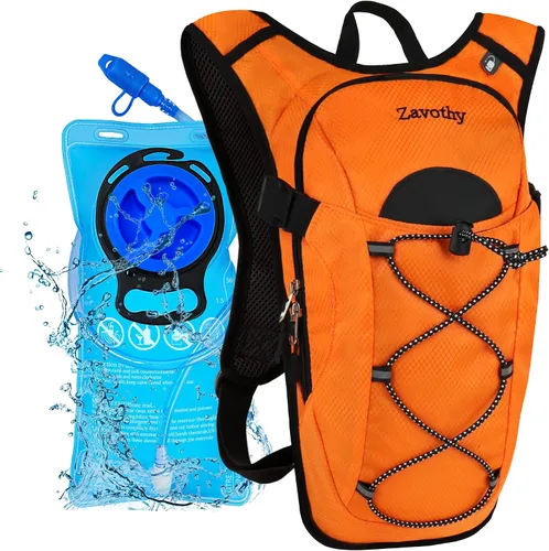 Vista 9 de Zavothy Hydration Backpack with 2L Hydration Bladder Water Backpack for Hiking Hydration Pack for Running Cycling Hiking