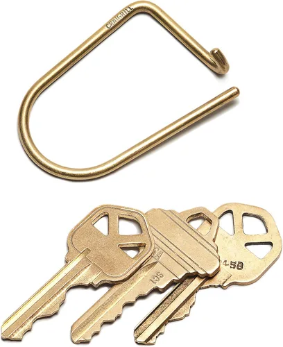 Vista 2 de Craighill Wilson Keyring - 2 Carabiner Keychain Clip, Modern Minimalist Keyring for Car Keys & Everyday Carry, Heavy Duty, Lightweight, D Ring
