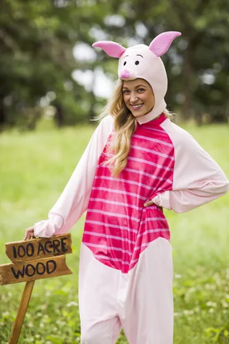 Vista 7 de Disfraz para adulto de Piglet de Winnie the Pooh Deluxe Multicolor