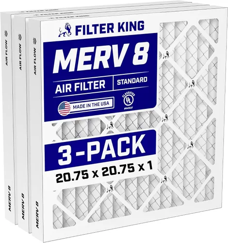 Vista 290 de Filter King Filtro de aire de 5.5x13.5x1 Paquete de 3 Filtros plisados MERV 8 HVAC para horno A/C Fabricado en Estados Unidos Tamaño real
