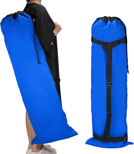 Vista 8 de PATIKIL Bolsa de repuesto para silla de campamento de 48 pulgadas, paquete de 2 bolsas plegables para sillas de campamento 900D Oxford bolsa de Negro