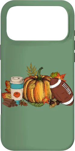 Vista 22 de Fall Football Pumpkin Coffee Latte Case for iPhone 17