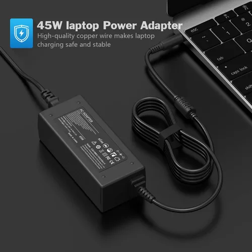 Vista 6 de VUOHOEG Cargador para portátil de 45 W compatible con Dell Inspiron 11 3000 (3152/3153/ 3157/3162/ 3168/3179, Inspiron 13 5000 2 en 1