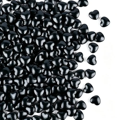 Vista 22 de Gránulos de perlas negras para decoración de pasteles, 6 tamaños de perlas Negro