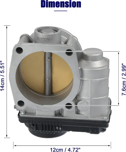 Vista 5 de X AUTOHAUX 161198J103 Conjunto electrónico del cuerpo del acelerador del coche para NISSAN ALTIMA 3.5L V6 2002-2006 aleación de aluminio de plástico