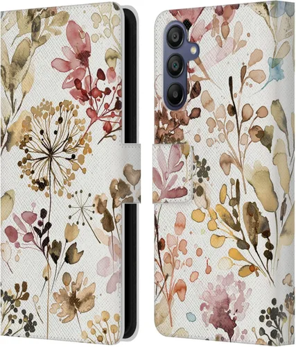 Vista 28 de Head Case Designs Officially Licensed Ninola Beige Wild Grasses Leather Wallet Case Compatible with Samsung Galaxy A07 4G
