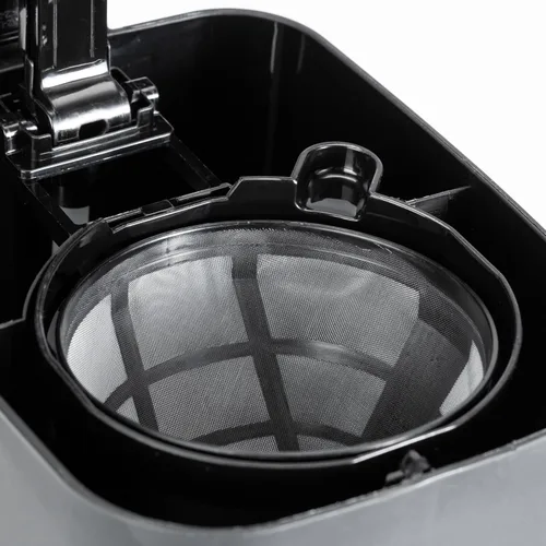 Vista 5 de Amazon Basics Cafetera de goteo de 5 tazas, cafetera con jarra de café de vidrio (0.8 Qt), apagado automático, pausa automática, cesta de filtro