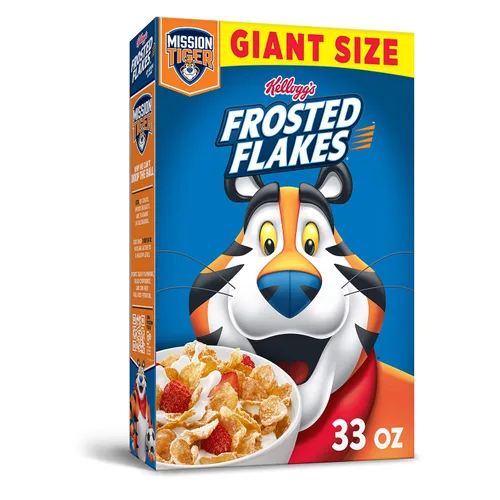 Vista 15 de Kellogg's Frosted Flakes, Cereal para el Desayuno, Original, 1 onza (paquete de 96)