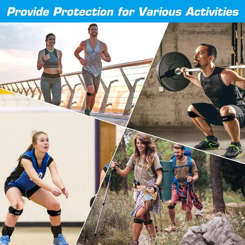 Vista 6 de IPOW - 2 bandas pequeñas de estabilización de rótula para rodillas para adolescentes y niños, banda para rodilla para fútbol, baloncesto, correr