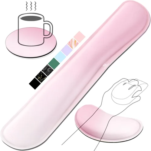 Vista 18 de Gimars Reposamuñecas para mouse, soporte de muñeca Pop It Fidget para aliviar la presión del mouse, almohadilla ergonómica de espuma viscoelástica