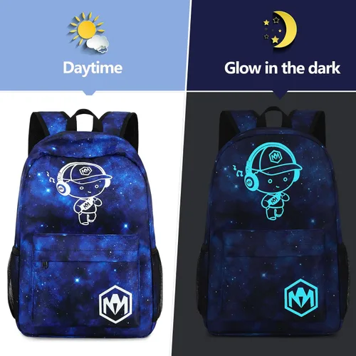 Vista 10 de Bluboon Mochila escolar para niños y adolescentes, mochila de viaje para niños, bolsa de almuerzo para niños, estuche para lápices