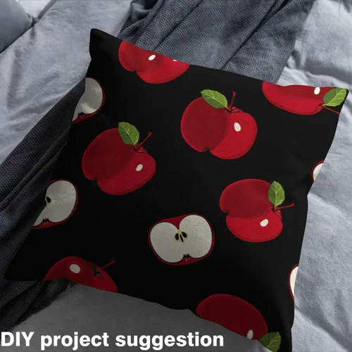 Vista 4 de Feelyou Tela con estampado de frutas por yarda, tela de tapicería con patrón de frutas para sillas, franela suave decorativa de frutas botánicas, 1