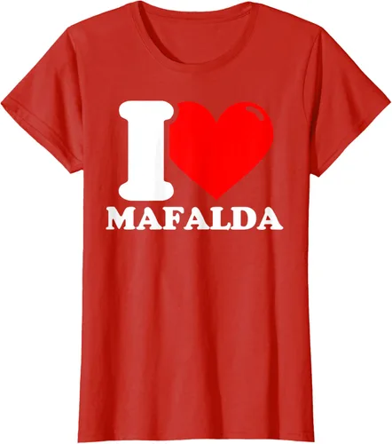 Vista 24 de Camiseta I Love Mafalda, Negro