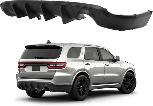 Vista 10 de Difusor de parachoques trasero compatible con Dodge Durango R/T SRT 2011-2022, divisor de labio inferior trasero, tapa del parachoques pintado