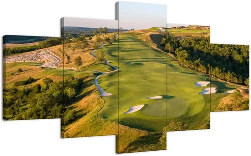 Vista 16 de chenchenArt Payne's Valley Golf Course 19th Hole - Arte de pared para sala de estar, dormitorio, baño, decoración del hogar, campo de golf