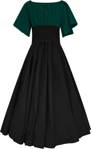 Vista 5 de Vestido rococó medieval renacentista de los años 1800 para mujer, vestido de baile victoriano, vestido gótico, vestido largo de princesa, cosplay
