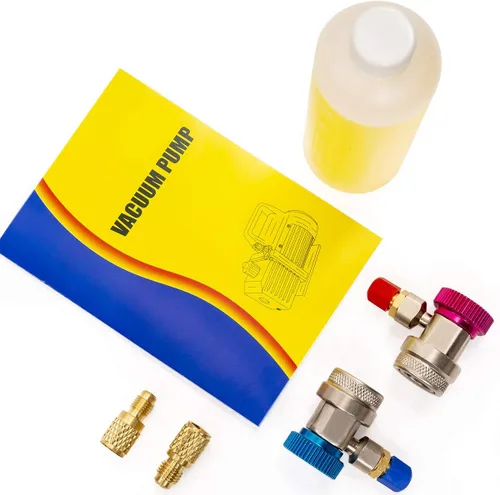 Vista 7 de Aire bomba de aspiradora Xtremepowerus HVAC – A/C refrigeración kit colector ac gauge set