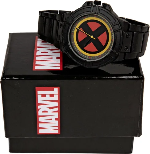 Vista 5 de Marvel X-Men - Reloj con símbolo de cara con correa de metal negro