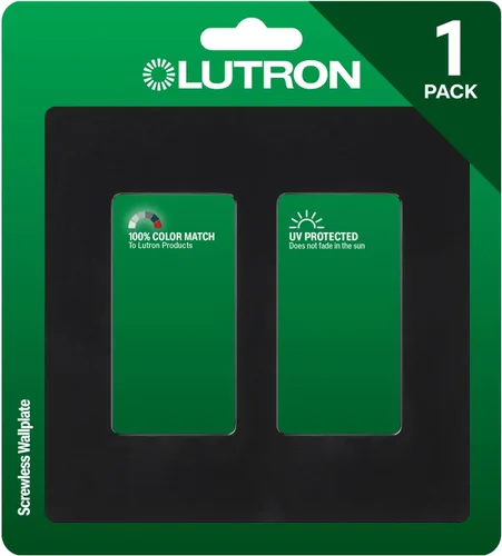 Vista 24 de Lutron Claro - Placa de cubierta para interruptor de luz, placa de pared de 2 posiciones, para interruptores de luz decorativos, cubierta