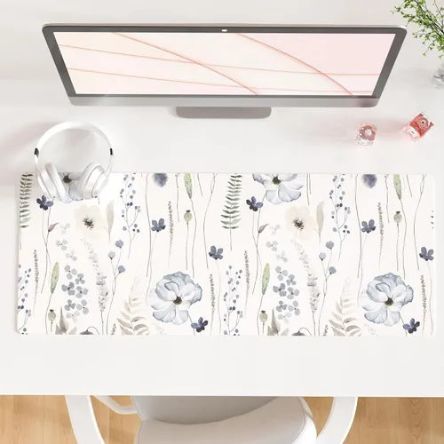 Vista 26 de Qiyi Alfombrilla de escritorio, grande, de mouse, vía láctea, decoración, piel sintética impermeable, protector para oficina, hogar, trabajo