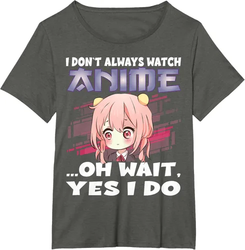 Vista 54 de Ver camiseta japonesa de anime con estampado de anime Girl, Negro, S