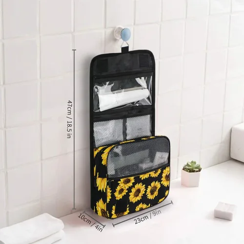 Vista 6 de senya Kit de neceser de viaje colgante, estuche de maquillaje, organizador de cosméticos para hombres y mujeres