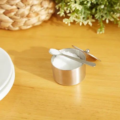 Vista 9 de RSVP International Endurance Kitchen Collection - Juego de salero con cuchara, 2 onzas, acero inoxidable cepillado
