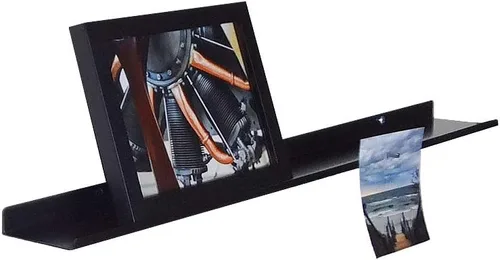 Vista 9 de Repisa flotante, estante para fotos, repisa artística, muy duradera y fabricada en los Estados Unidos (blanco, 18 pulgadas)