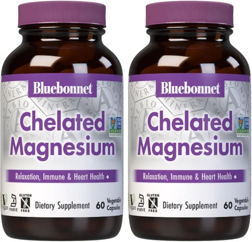 Vista 9 de Bluebonnet Nutrition Albion Magnesio Quelado Tamponado 200 mg, Óxido de Magnesio, Alivio del Estrés, Vegano, Sin OGM, Sin Gluten, Sin Soja, Sin