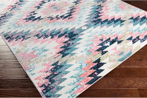 Vista 8 de Artistic Weavers Tara – Alfombra bohemia multicolor para área global