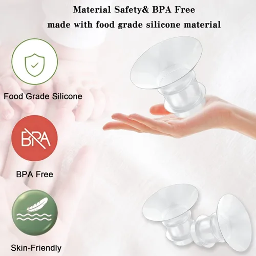Vista 3 de Insertos de brida de 0.591 in compatibles con Momcozy S12 Pro/S9 Pro /M5/M9/Medela/TSRETE extractor de leche portátil, Spectra S1/S2 adecuados