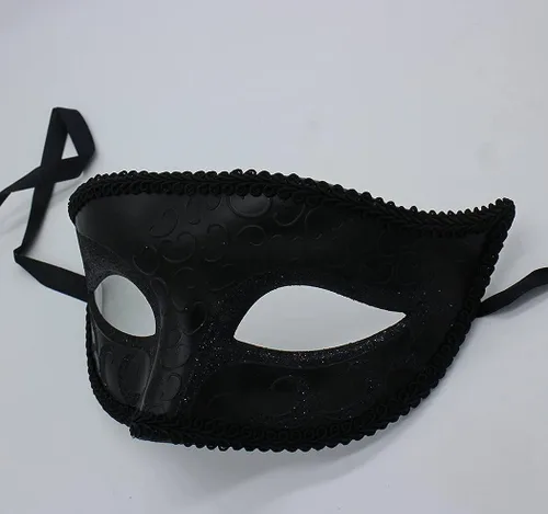Vista 7 de Juego de máscaras venecianas de silicona realista para parejas, máscara de media cara