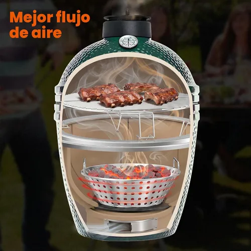 Vista 5 de Skyflame Cesta de carbón de acero inoxidable de 14 pulgadas para parrillas