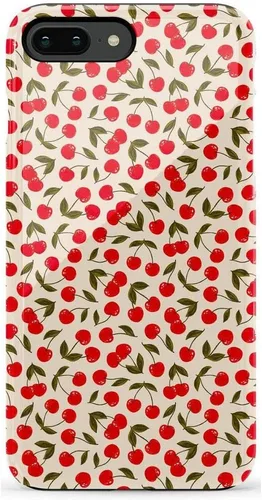 Vista 14 de Casely Funda para iPhone 6/7/8 Plus Todo envuelto Lazos vintage Diseño protector delgado esencial de doble capa