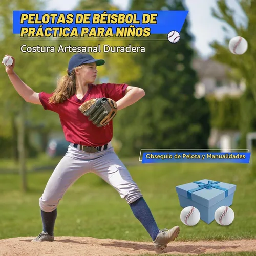 Vista 3 de Gracfulcub Baseball Ball, Official Game for Youth Adult Training Play Bola dura 3pc