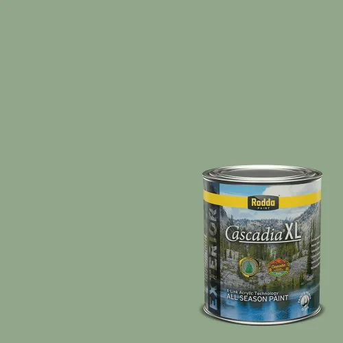 Vista 111 de Rodda Paint CASCADIA XL - Pintura satinada e imprimación para exteriores en uno, cuarto de galón, Aimee