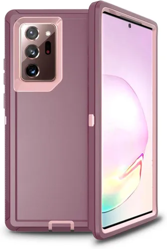Vista 7 de Funda Anloes para Samsung Galaxy Note 20 5G, funda para teléfono resistente, a prueba de golpes y polvo, 3 en 1 con protector de goma