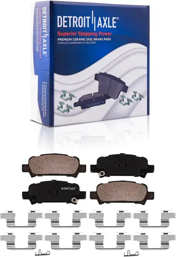 Vista 4 de Detroit Axle - Pastillas de Freno para Subaru Outback Legacy Impreza Baja Pastillas de Freno Cerámico w/Frenos de Repuesto Delanteros y Traseros