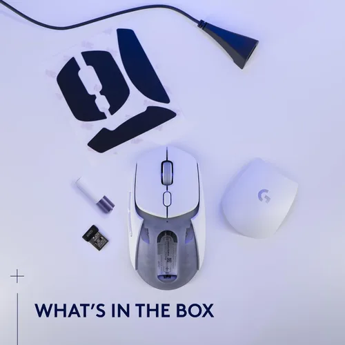 Vista 9 de Logitech G 309 Lightspeed - Mouse inalámbrico para juegos, ligero, interruptores LIGHTFORCE, sensor Hero 25K, batería de más de 300 horas, 6 botones
