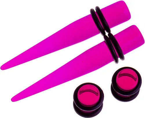 Vista 6 de Memsion Kit de estiramiento de orejas, 54 piezas, 14 calibres 00, kit de piercings