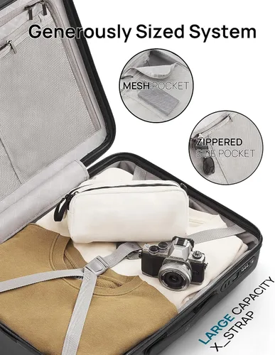 Vista 2 de NINETYGO EQUIPAJE para viaje, Negro