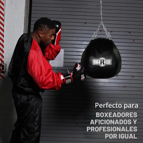 Vista 5 de Ringside Head Shot Heavy Bag, Soft-Filled, Powerhide Punching Bag for Boxing, MMA, Muay Thai, and More, Includes Heavy Bag Chain and Swivel