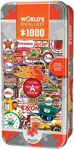 Vista 10 de Masterpieces Rompecabezas de 1000 piezas con estuche de lata coleccionable - Route 66 - 11.25"x16.75