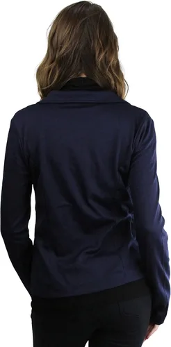 Vista 34 de ToBeInStyle Blazers de manga larga con cremallera y botones para mujer