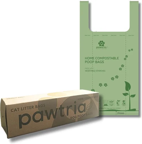 Vista 12 de Pawtopia Bolsas biodegradables para excrementos de perro, 60 unidades, compostables para el hogar, a prueba de fugas, fáciles de abrir