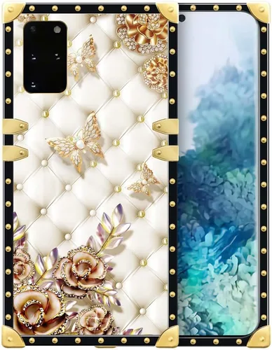 Vista 107 de Funda compatible con Samsung Galaxy S10 4G, TPU suave de lujo y parte trasera de policarbonato duro para niñas y mujeres, funda protectora a prueba